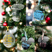 Load image into Gallery viewer, Personalised Christmas Tree Ornaments