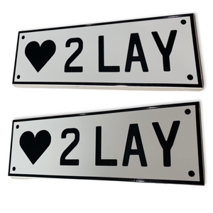Personalised Number Plate Style Tile