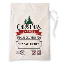 Load image into Gallery viewer, PRE-ORDER! Personalised Santa Sack