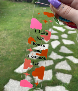 Personalised CLEAR Acrylic Bookmark