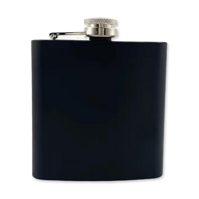 Personalised Black Flask