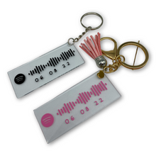 Load image into Gallery viewer, Personalised Spotify Scan Code Keychain