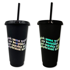 Custom Tumbler With Lid & Straw