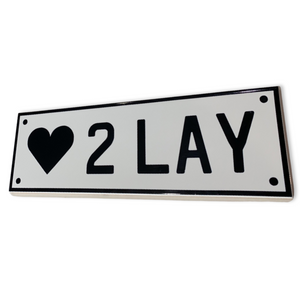 Personalised Number Plate Style Tile